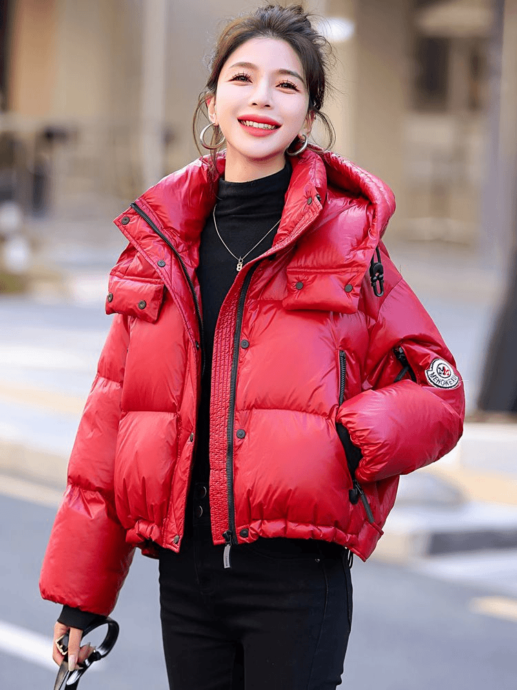 波司澄羽绒服短款羽绒服女2024冬季新款今年流行爆款超好看免洗亮