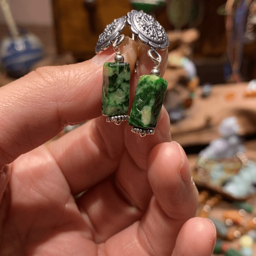 【闪购商品】翡翠耳饰未镶嵌