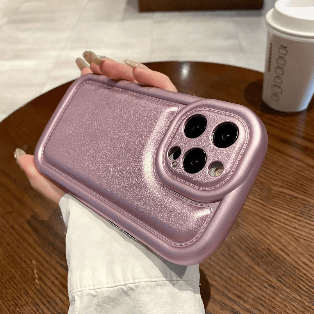 高级感轻奢皮质iPhone14promax手机壳苹果15新款13全包12防摔女款