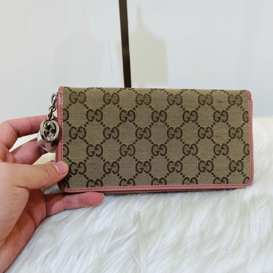 95新 GUCCI/古驰 古驰Gucci老花钱包b859