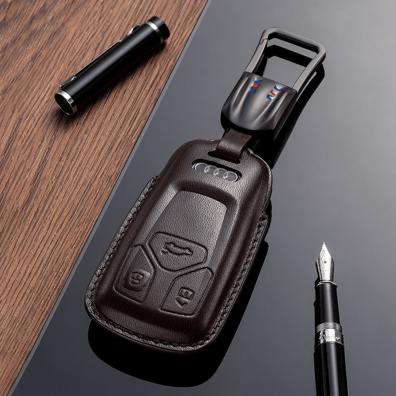 适用于奥迪A4L钥匙套22款新q5L壳Q7A5Q5包RS4TTRS汽车高档男女扣