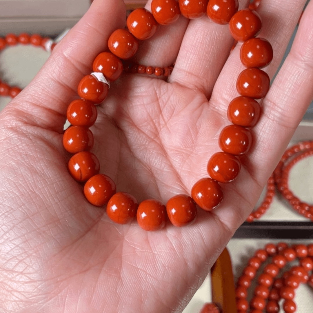 【闪购商品】南红玛瑙手链未镶嵌阿***?瓦西10