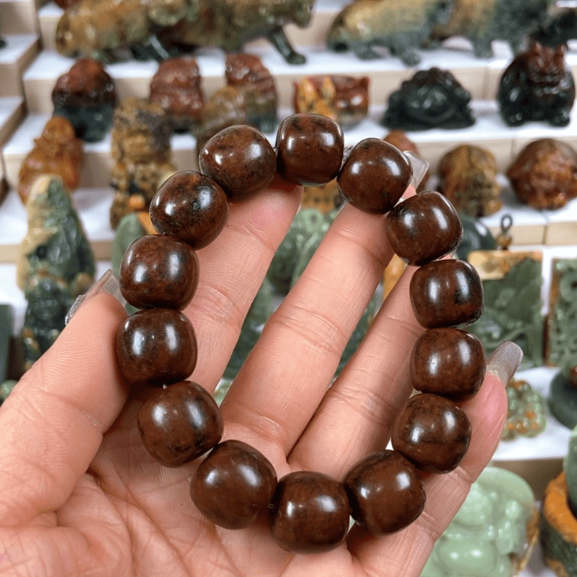 【闪购商品】岫岩河磨玉（透闪石质玉）手串未镶嵌凯*