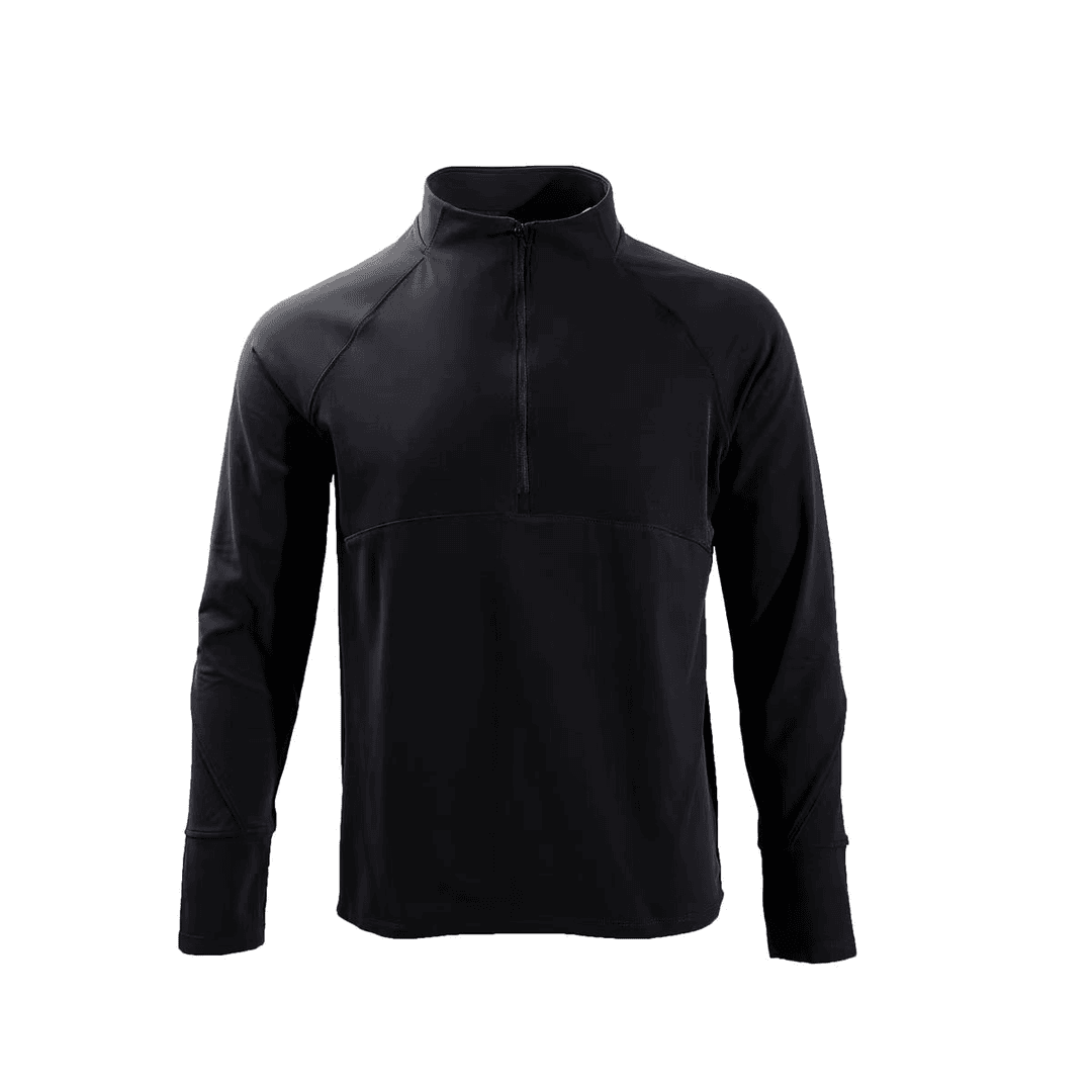 QUALIFIER新款半拉链纯色跑步运动卫衣健身运动