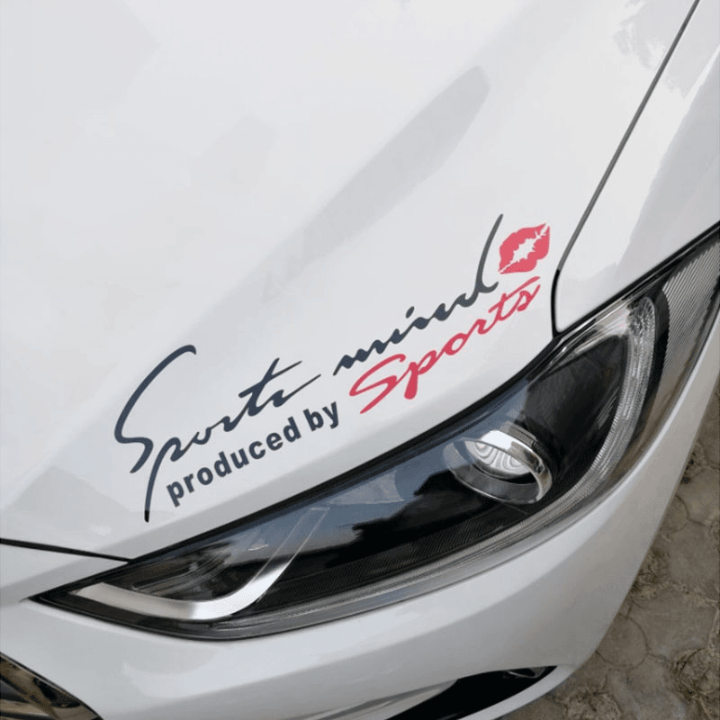 汽车车贴灯眉贴纸装饰个性创意引擎盖贴纸字母贴车身文字3d立体贴