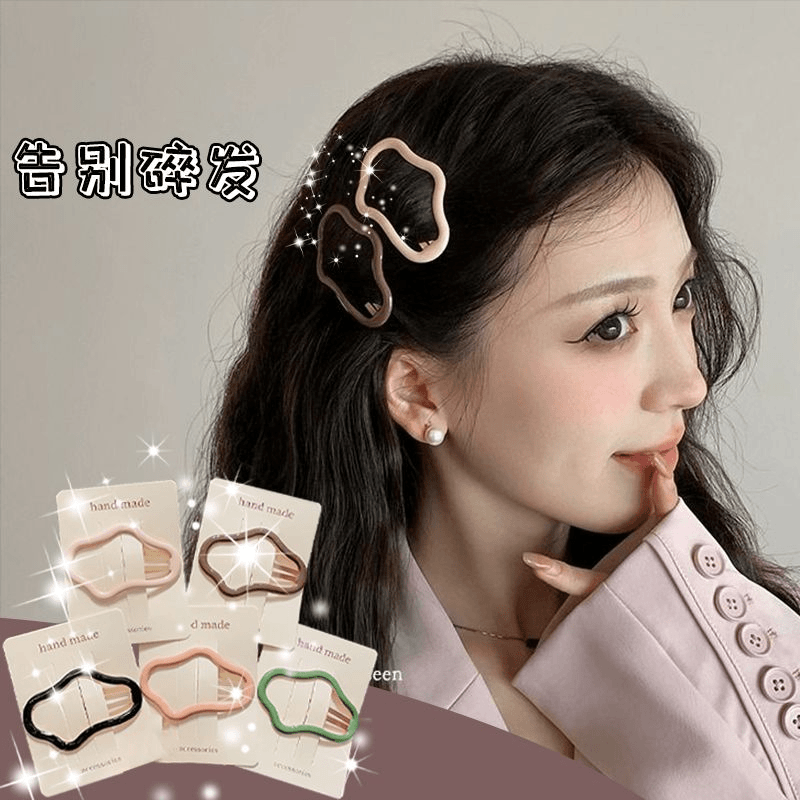 儿童可爱云朵发夹女孩前额刘海碎发BB夹女童公主小号甜美发卡头饰