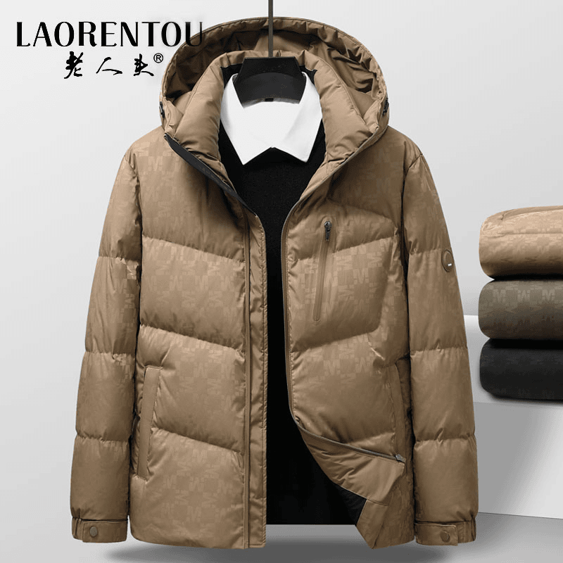 老人头男装加厚保暖防风防水抗寒连帽棉衣棉服外套LRT-98105
