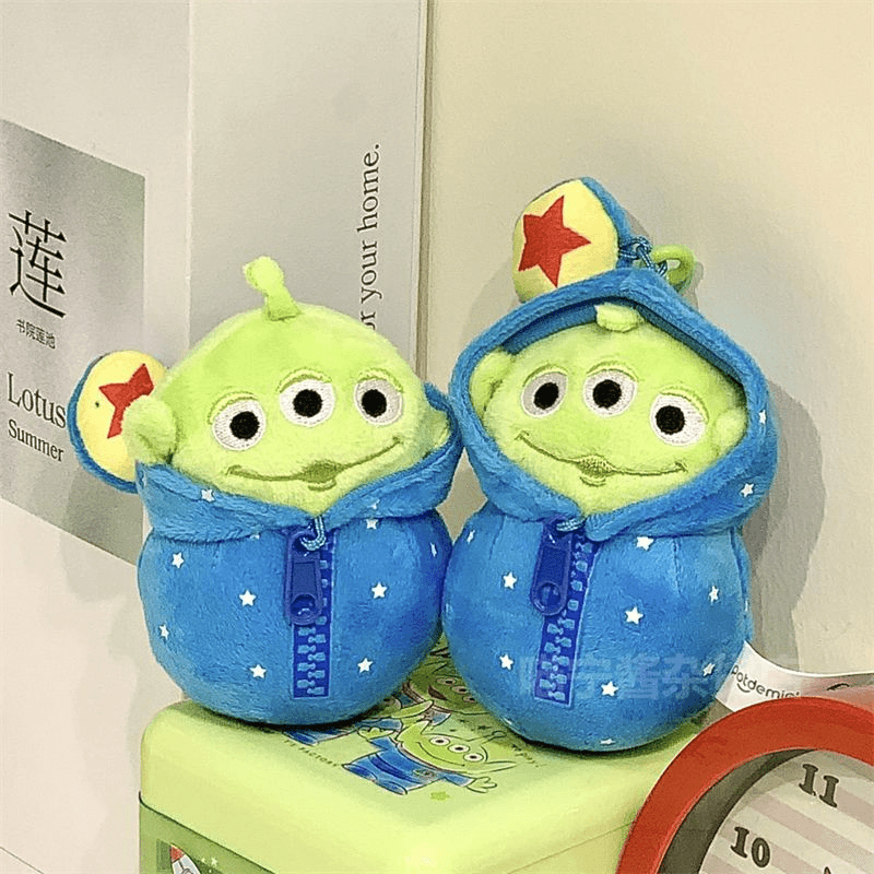 三眼仔睡袋挂件毛绒公仔玩偶可爱卡通玩具包包挂饰情侣钥匙扣礼物