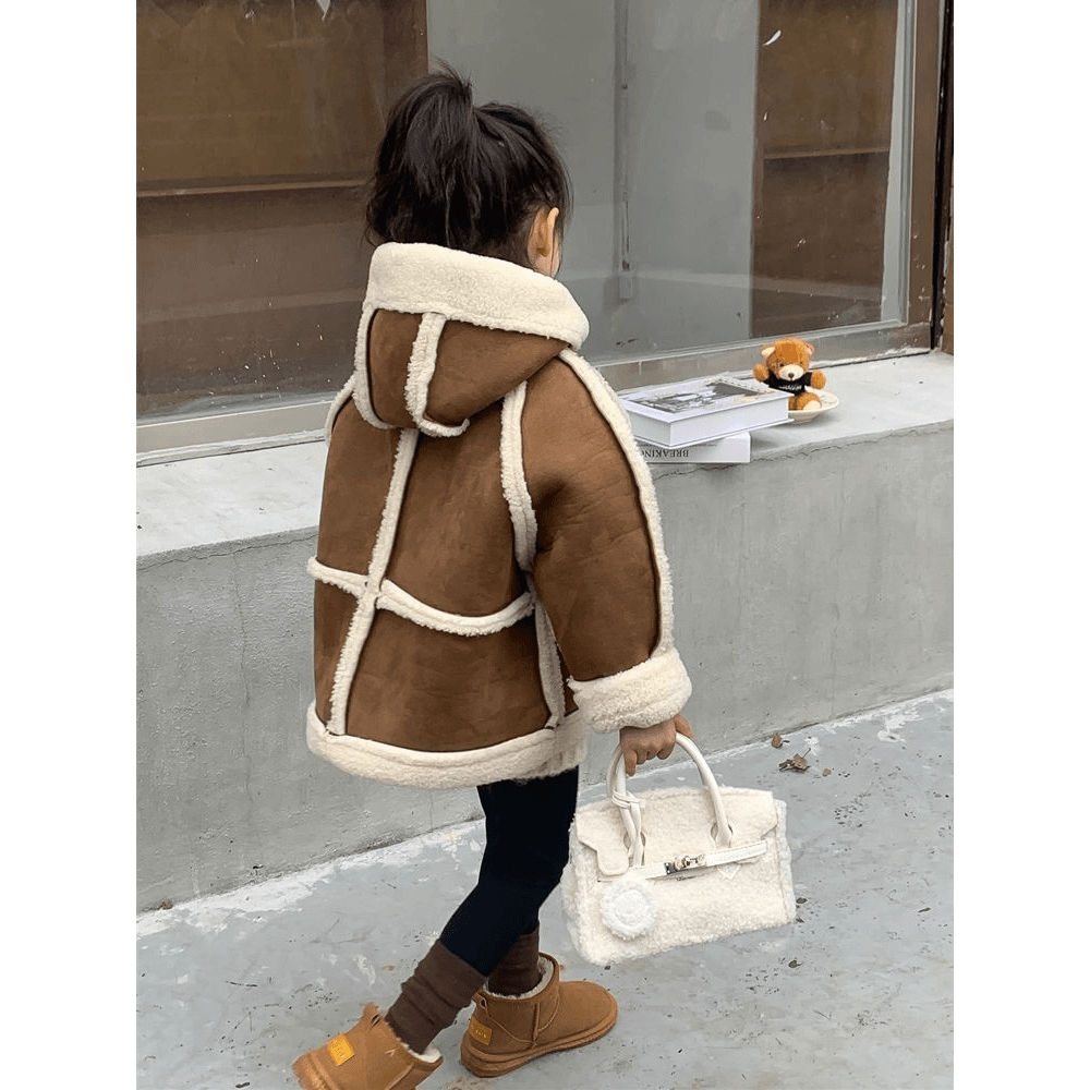 女童外套秋冬款2023新款加绒加厚小女孩儿童装女宝宝衣服y