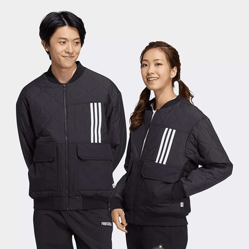 adidas/阿迪达斯 男女同款休闲运动时尚宽松保暖防风棉服 HN4775