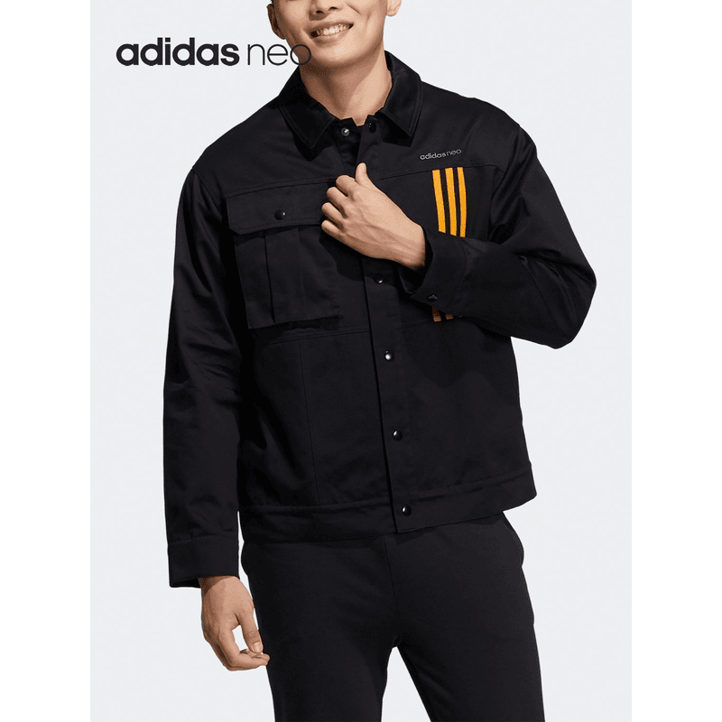 Adidas/阿迪达斯正品秋冬秋季男运动休闲工装翻领夹克外套 HG9049