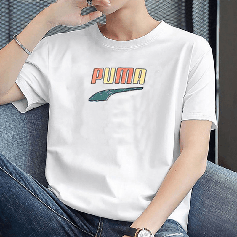 PUMA彪马男士T恤2023夏季新款运动服圆领宽松休闲短袖潮535359-02