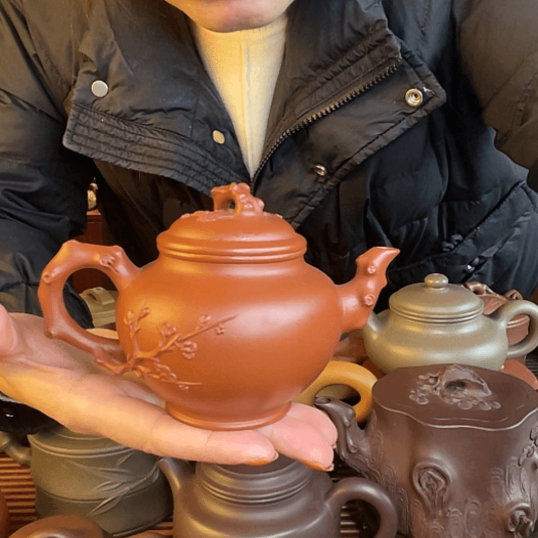 【闪购商品】朱泥茶壶禅****报春容量约260