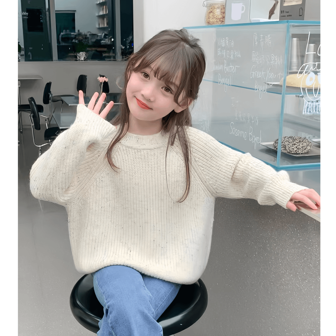 女童针织衫秋冬新款毛衣中大童韩版百搭上衣女中童卫衣6-12岁潮款
