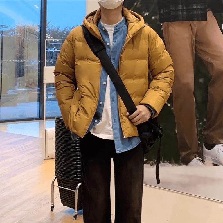 U家出品男女无缝羽绒连帽外套3D大衣防风防水加厚羽绒服女442147
