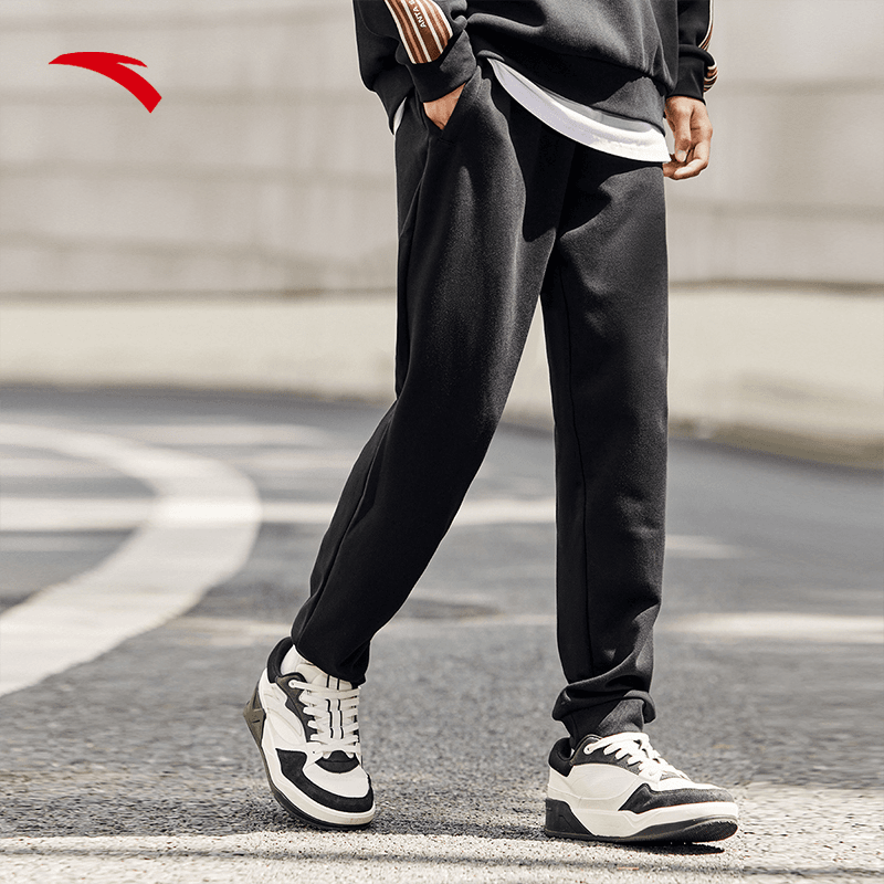 安踏KT针织裤男士2023秋季新款休闲裤子卫裤运动长裤束脚裤男裤子