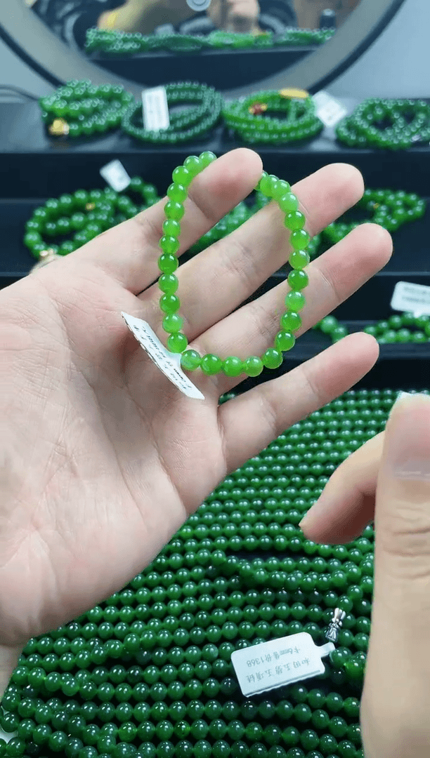 【闪购商品】和田玉（碧玉）手链未镶嵌6