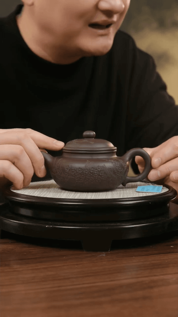 【闪购商品】紫砂茶壶西哥S2310徐丽丽老紫泥寒梅仿古