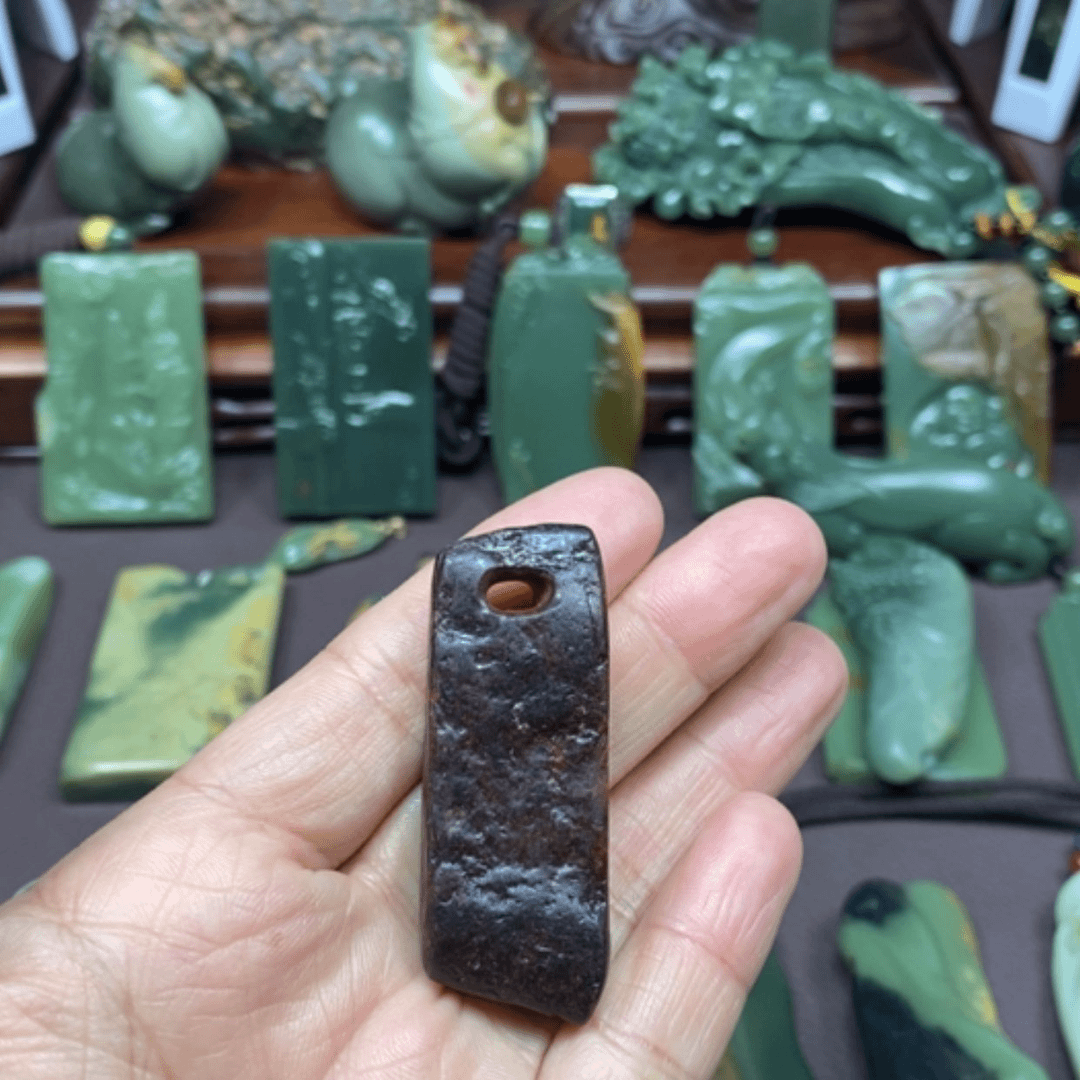 【闪购商品】透闪石质玉析木未镶嵌上****子