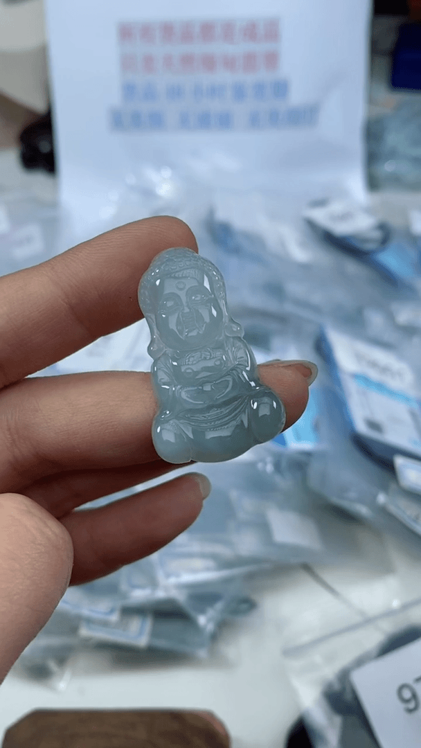 【闪购商品】翡翠宝宝佛未镶嵌9796