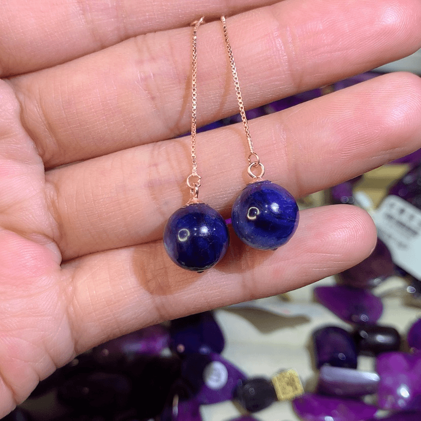 【闪购商品】苏纪石（舒俱来）耳钩银S925镀金镶嵌