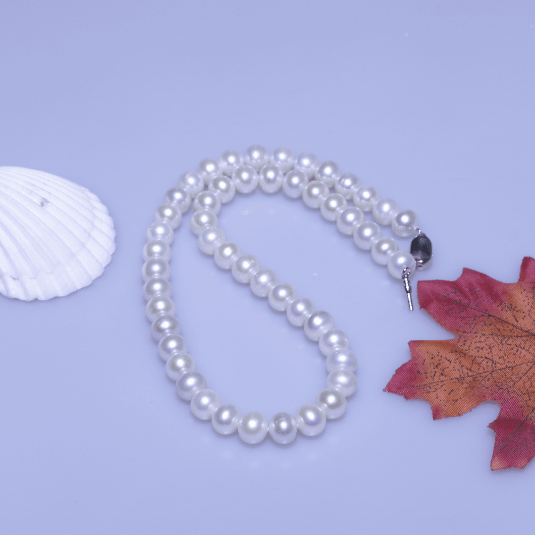 LL淡水无核全珠项链  8.5~9.5mm  CDM025