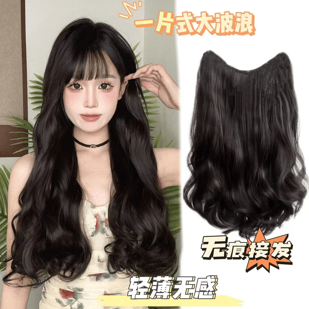 【财阀千金大波浪】大波浪假发片增发量蓬松隐形无痕女士v型接发