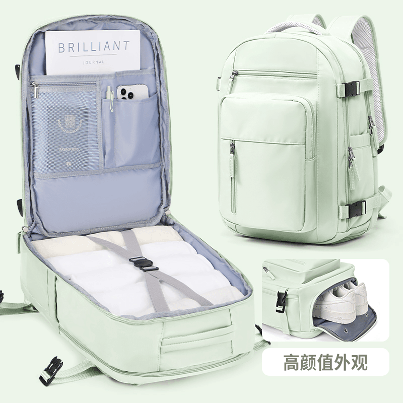 旅行背包女士双肩包大容量旅游包短途出差包轻便行李包电脑包男款