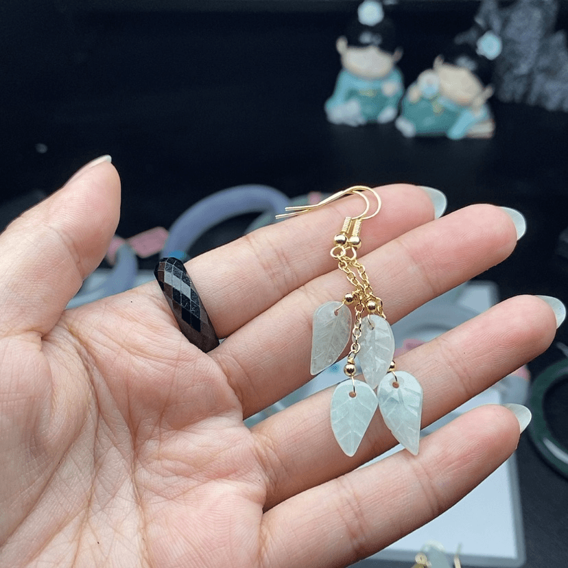 【闪购商品】翡翠耳饰合金?****熊