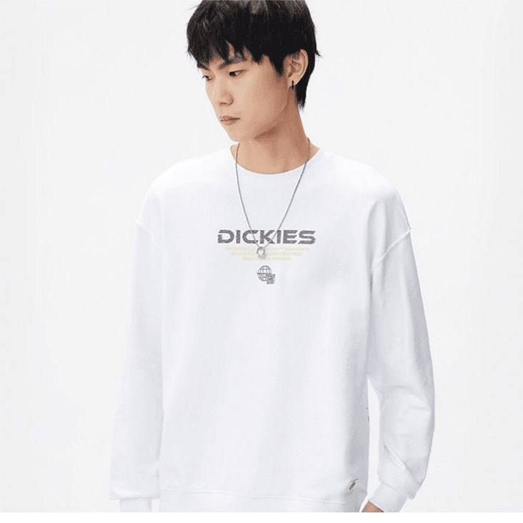 Dickies商场同款字母印花圆领卫衣百搭情侣男女春秋上衣DK011045