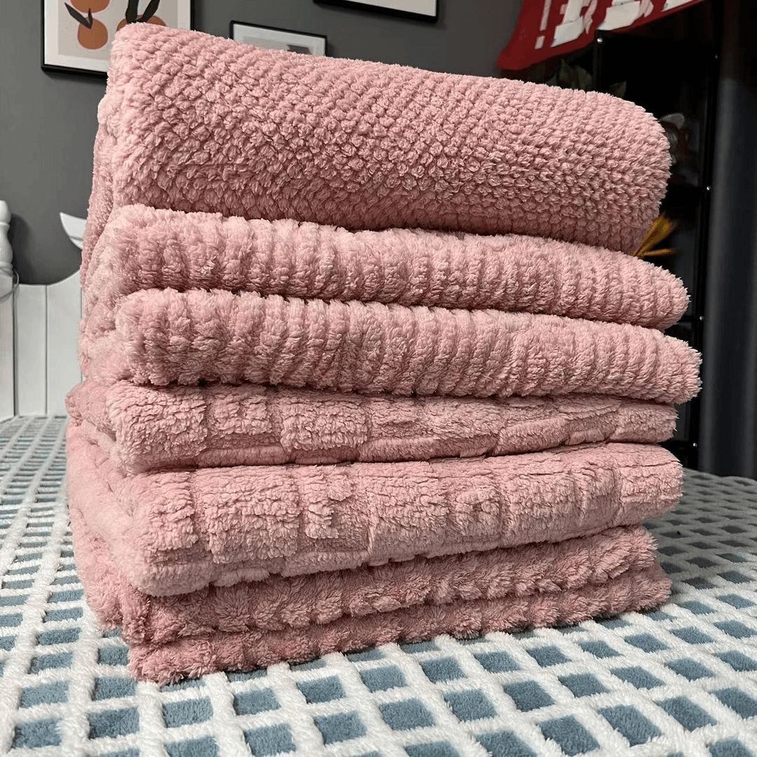 博莱家纺  推荐 粉色毛毯跟随主播手中款式下单2.0*2.3不挑花型