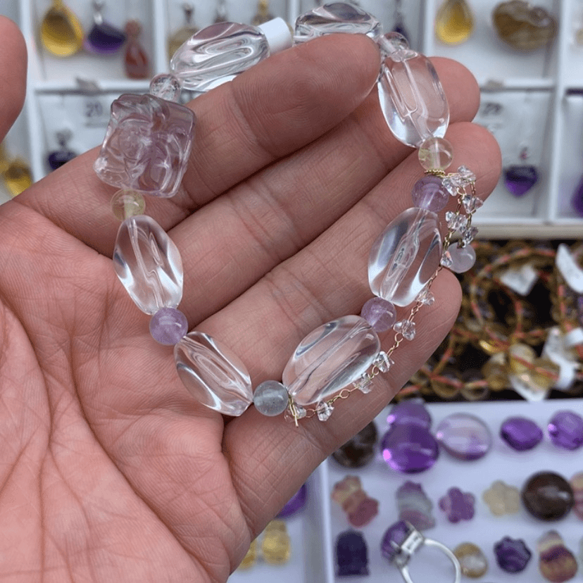 【闪购商品】水晶手串未镶嵌紫**，
