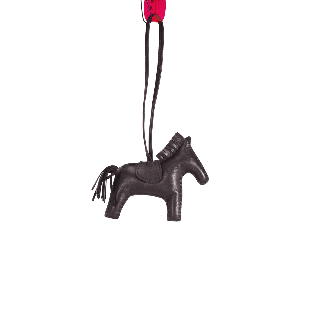 全新未使用  小花6娜 HERMES rodeo中号小马挂件 黑色