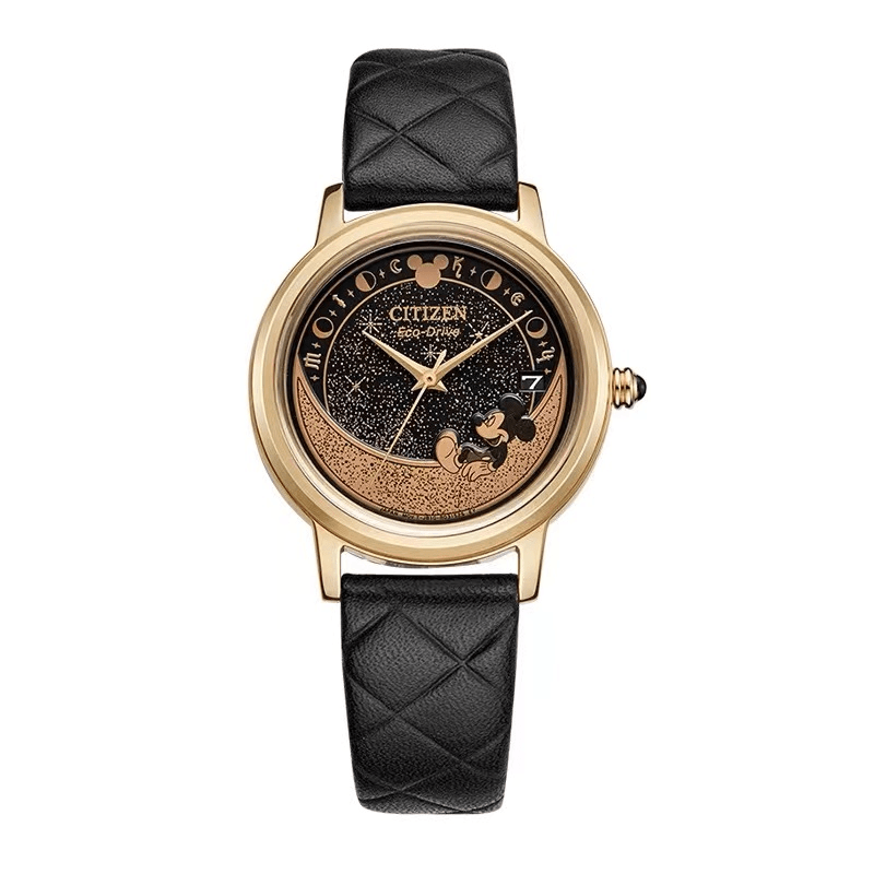 Citizen/西铁城迪士尼米奇款光动能网格皮表带腕表直径34mm 15111
