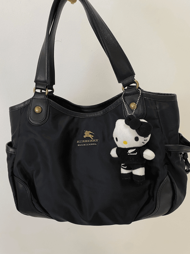 95新 BURBERRY/博柏利 #vintage中古#bbr黑色单肩包