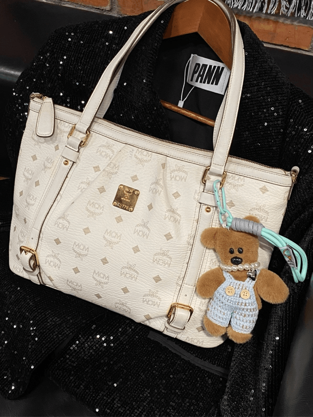 95新 MCM #vintage中古#MCM托特白色