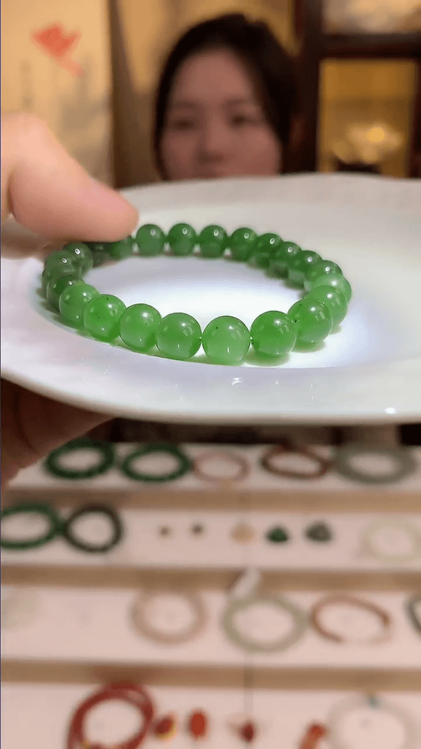 【闪购商品】和田玉手链未镶嵌碧玉手串YS01多色多样性发一串