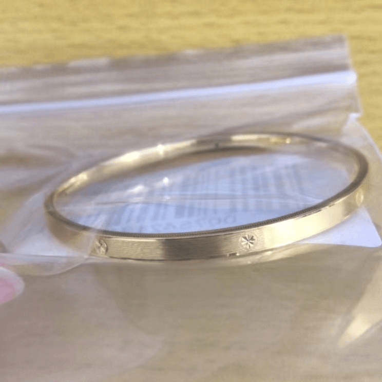 足金999细卡家手镯