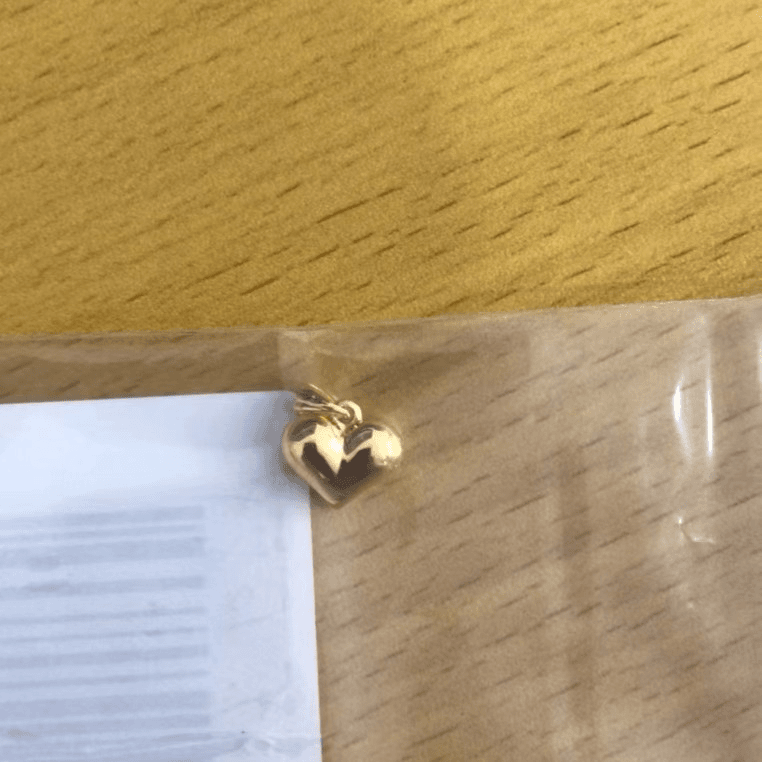 足金999 胖心吊坠