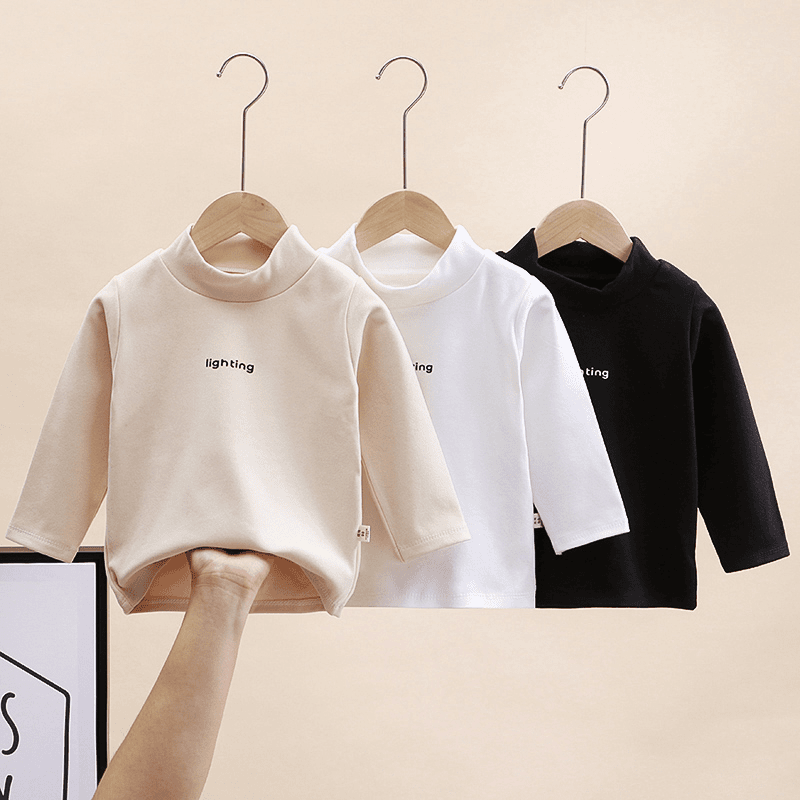 秋冬儿童德绒打底衣中大童男童保暖上衣中高领韩版【粉丝专享】