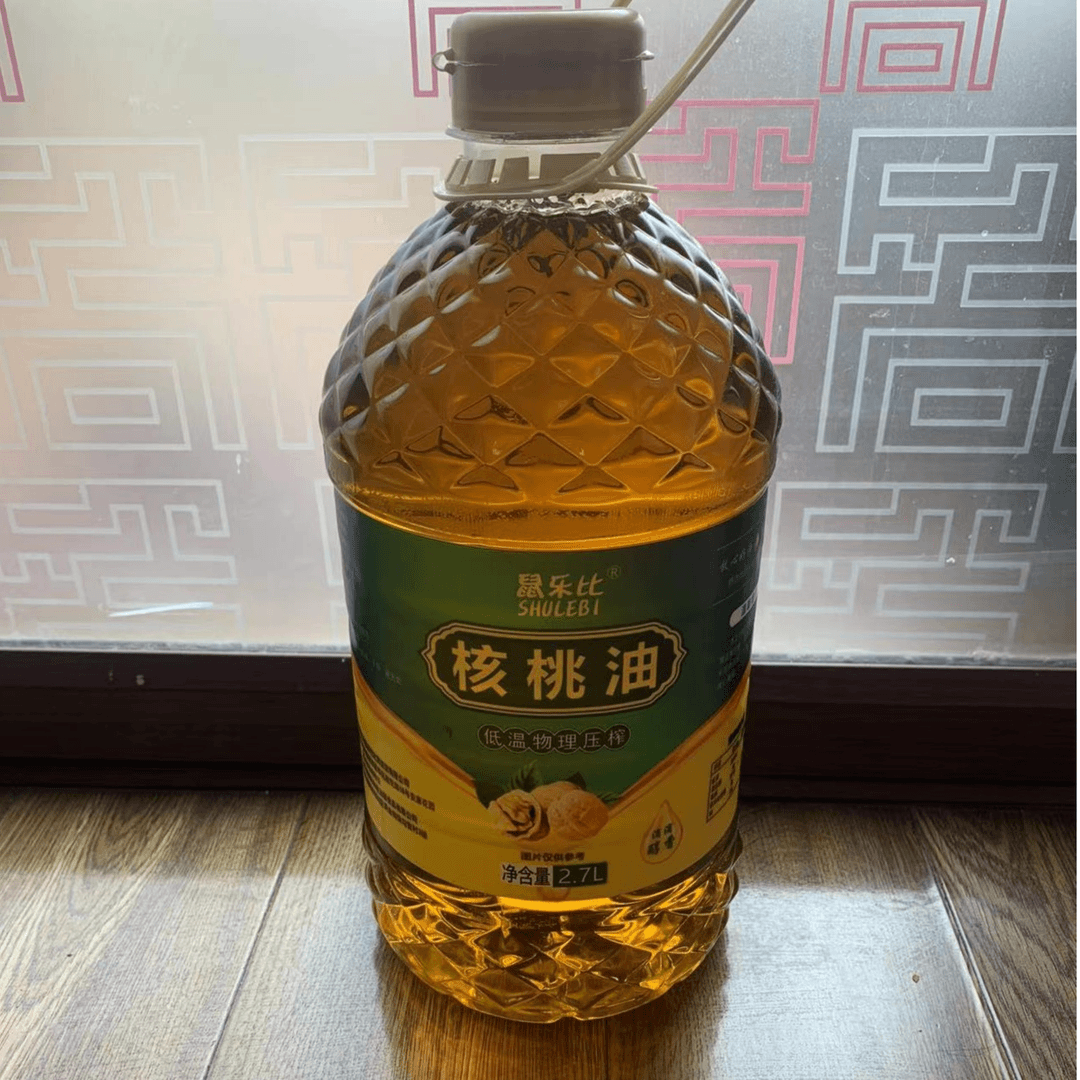 食用核桃油 家庭炒菜一级油桶装 营养健康2.7L*2桶