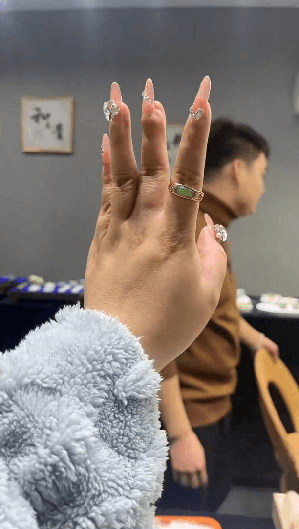 【闪购商品】和田玉（碧玉）戒指未镶嵌和田玉碧玉