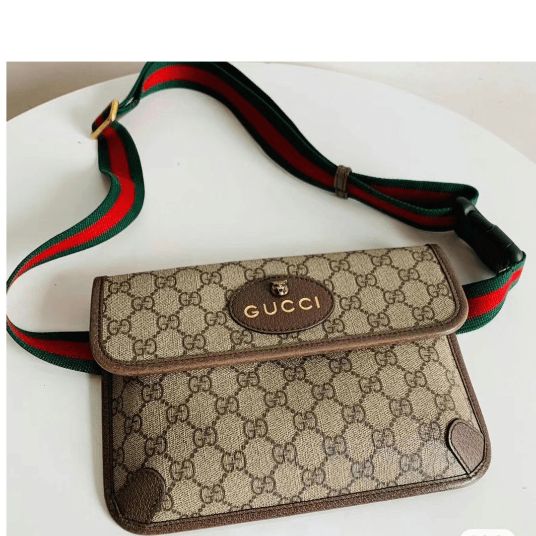99新 GUCCI/古驰 古驰虎头腰包/1520764-2