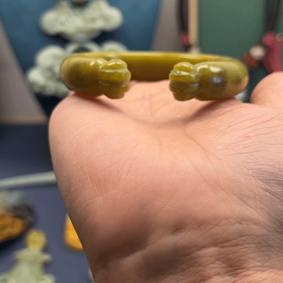 【闪购商品】蛇纹石玉手镯合金