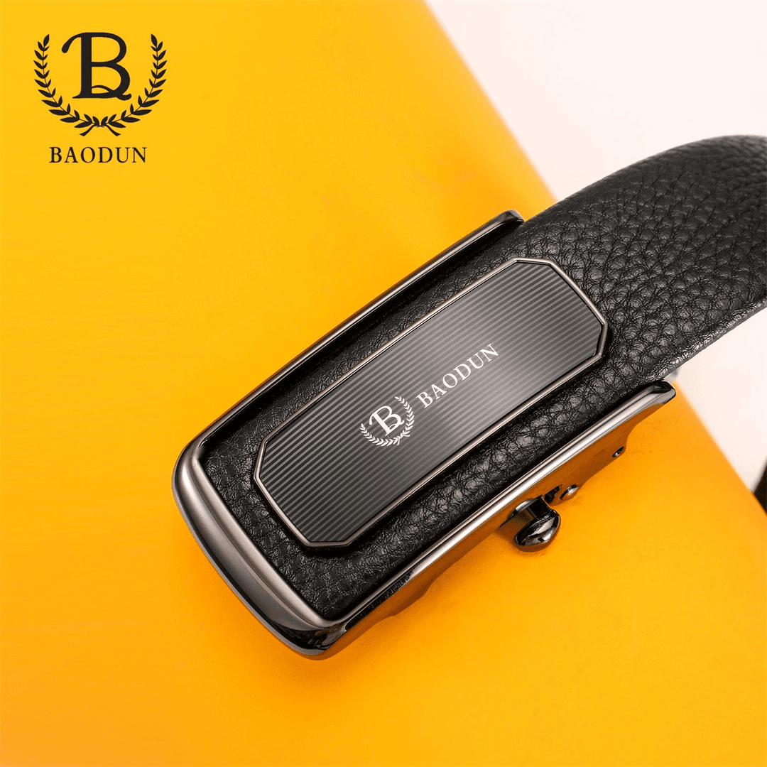 BBAODUN/宝盾内穿自动扣男士头层牛皮腰带隐藏式皮带商务潮流真皮