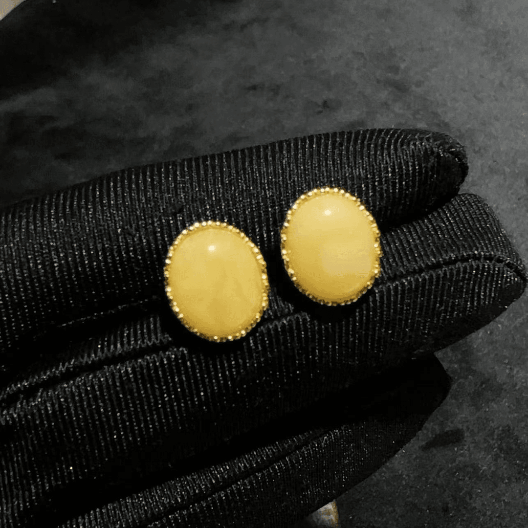 【宠粉福利】s925银镶嵌蜜蜡耳钉26