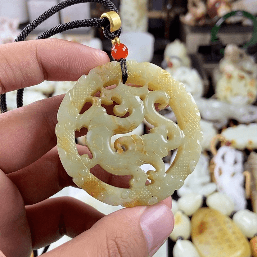 【闪购商品】和田玉挂件未镶嵌旋**子