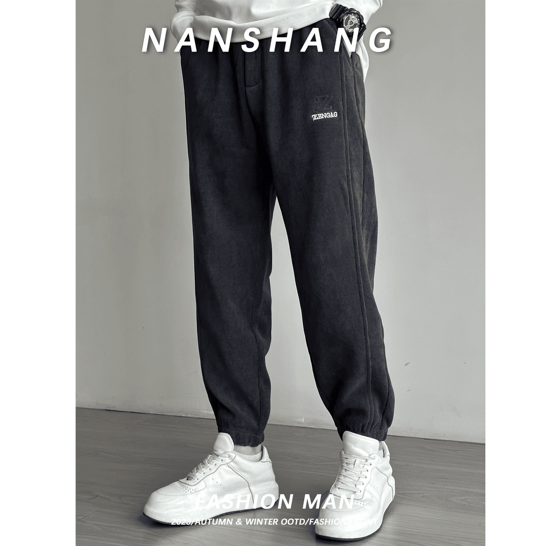 【NS】冬季新款海藻绒百搭通勤加绒加厚时尚休闲裤5960