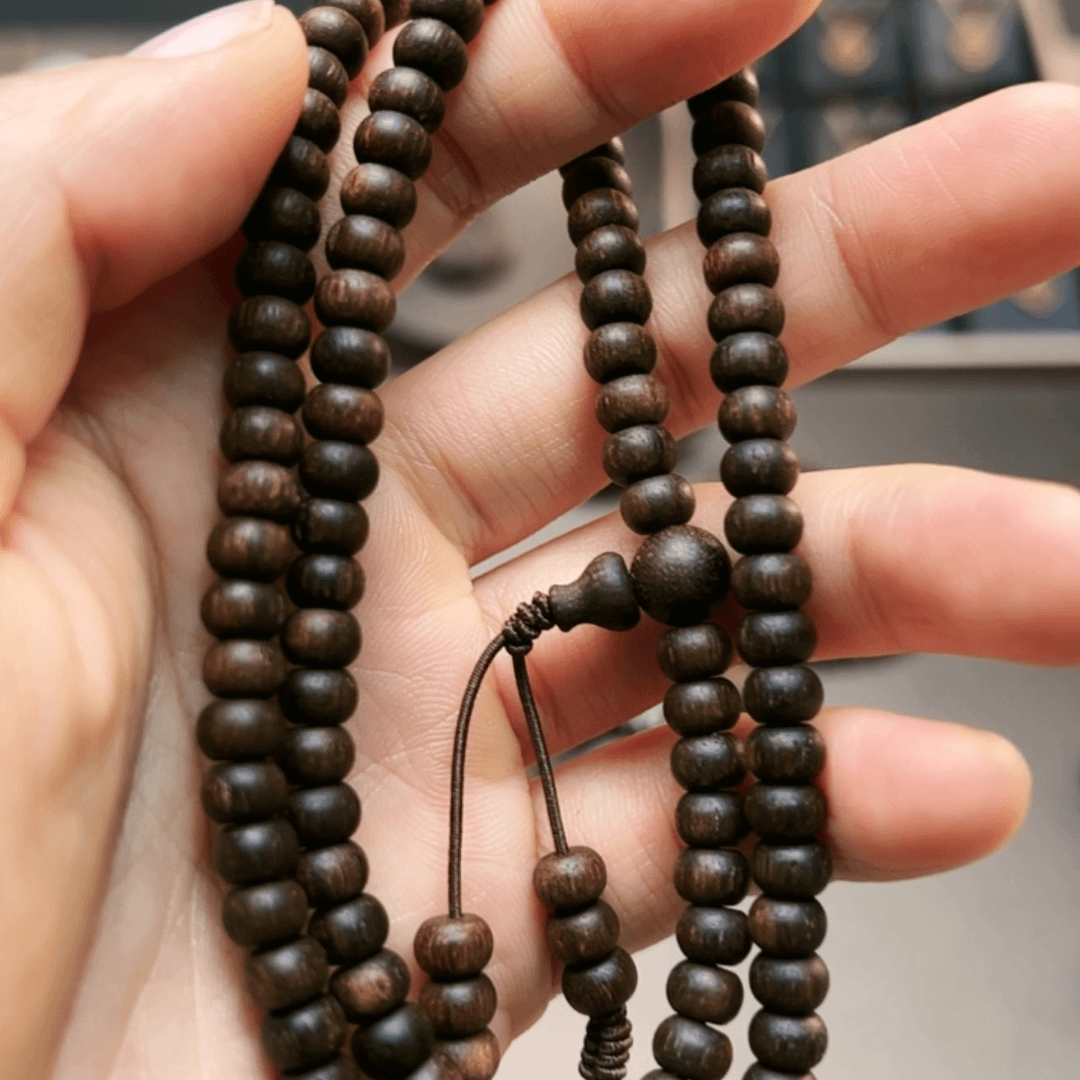 【闪购商品】沉香手串芽庄紫棋06算盘珠