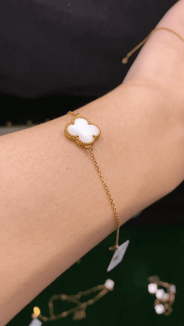 【闪购商品】贝壳（贝母）手链18K金镶嵌.